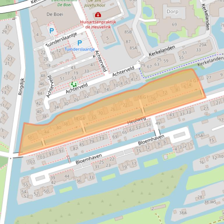 Kaart van postcodegebied 3645HD.