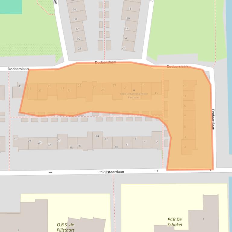 Kaart van postcodegebied 3645JA.