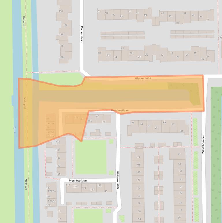 Kaart van postcodegebied 3645JM.