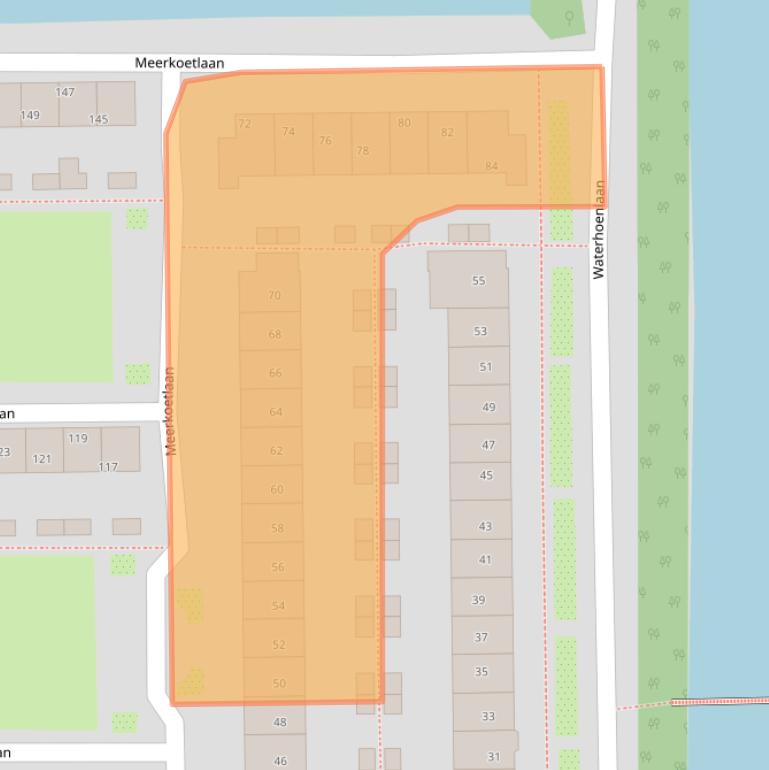 Kaart van postcodegebied 3645JP.