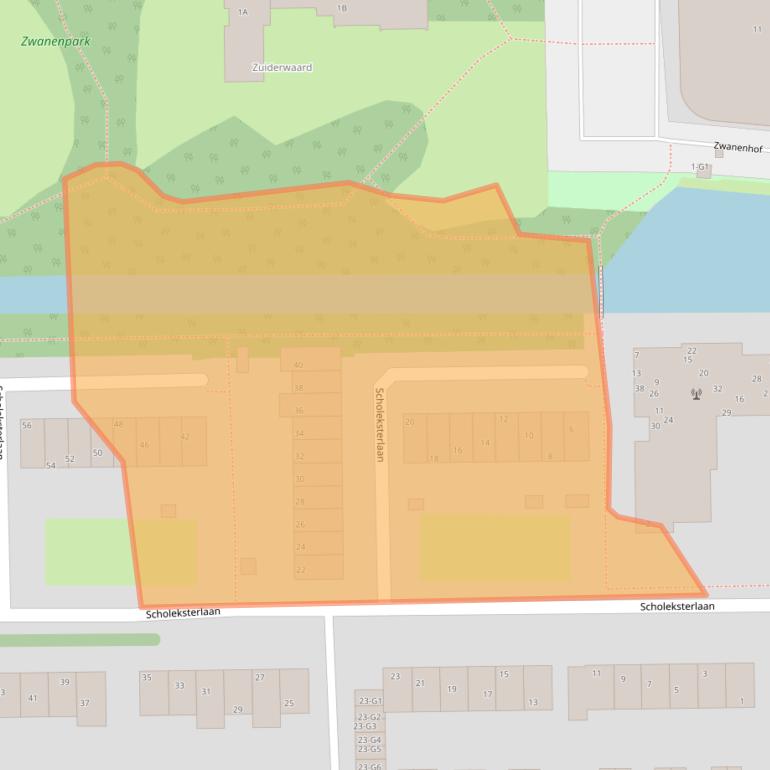 Kaart van postcodegebied 3645KC.