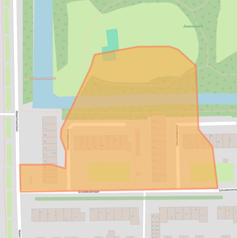 Kaart van postcodegebied 3645KD.