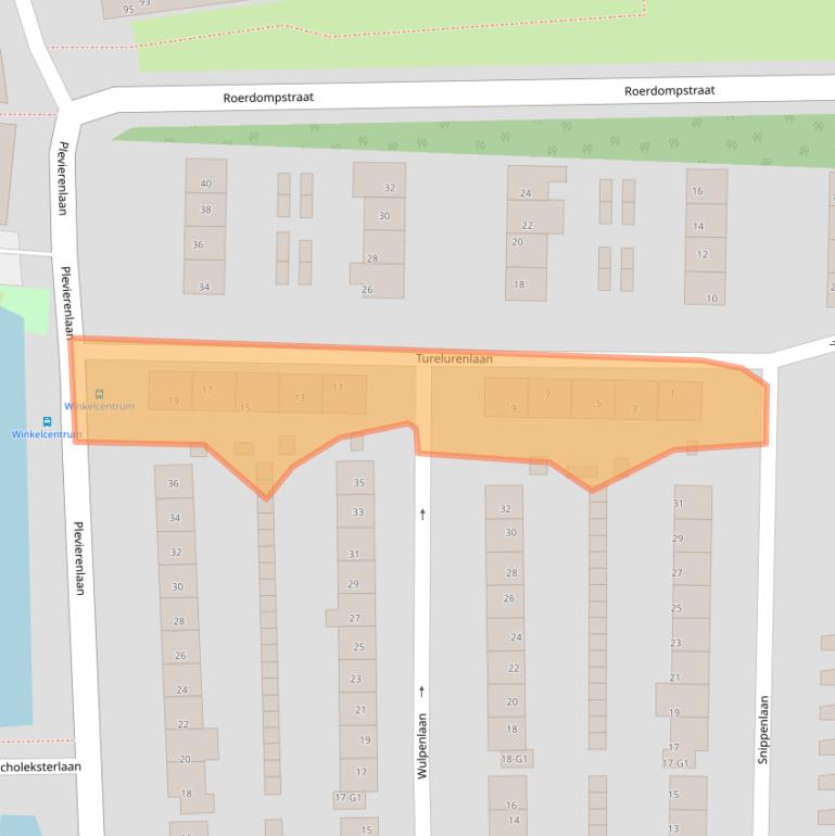 Kaart van postcodegebied 3645KG.