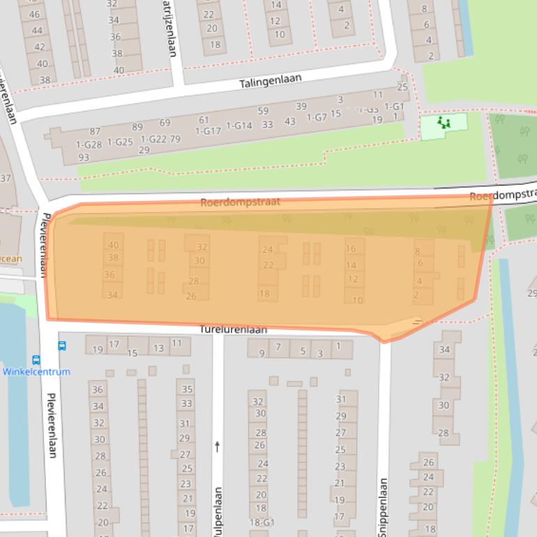 Kaart van postcodegebied 3645KH.