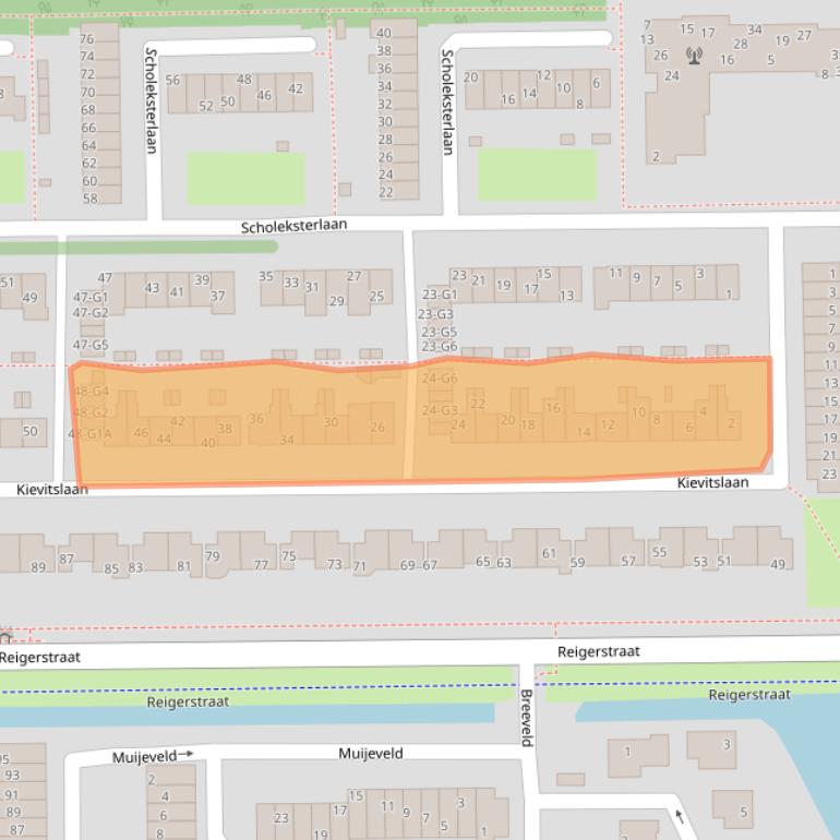 Kaart van postcodegebied 3645KL.