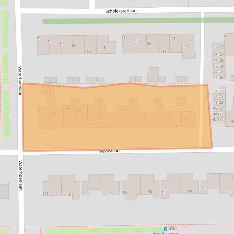 Kaart van postcodegebied 3645KM.