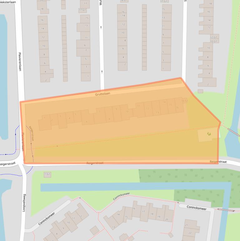 Kaart van postcodegebied 3645KN.