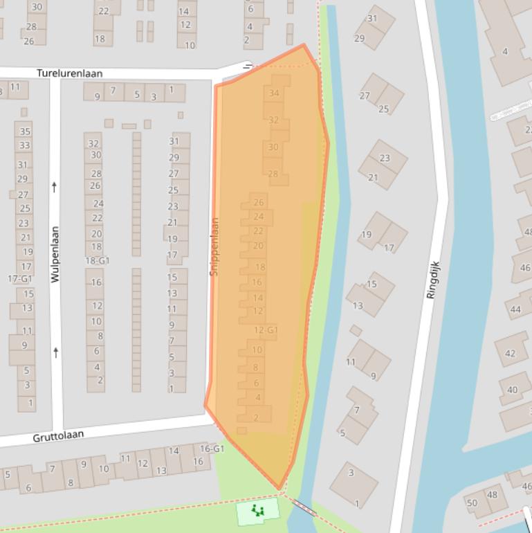 Kaart van postcodegebied 3645KT.