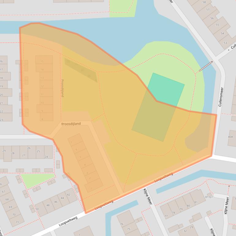 Kaart van postcodegebied 3645LA.