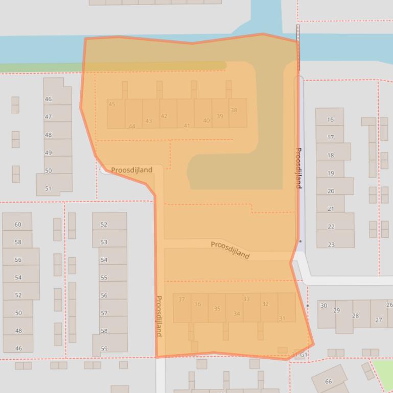 Kaart van postcodegebied 3645LC.