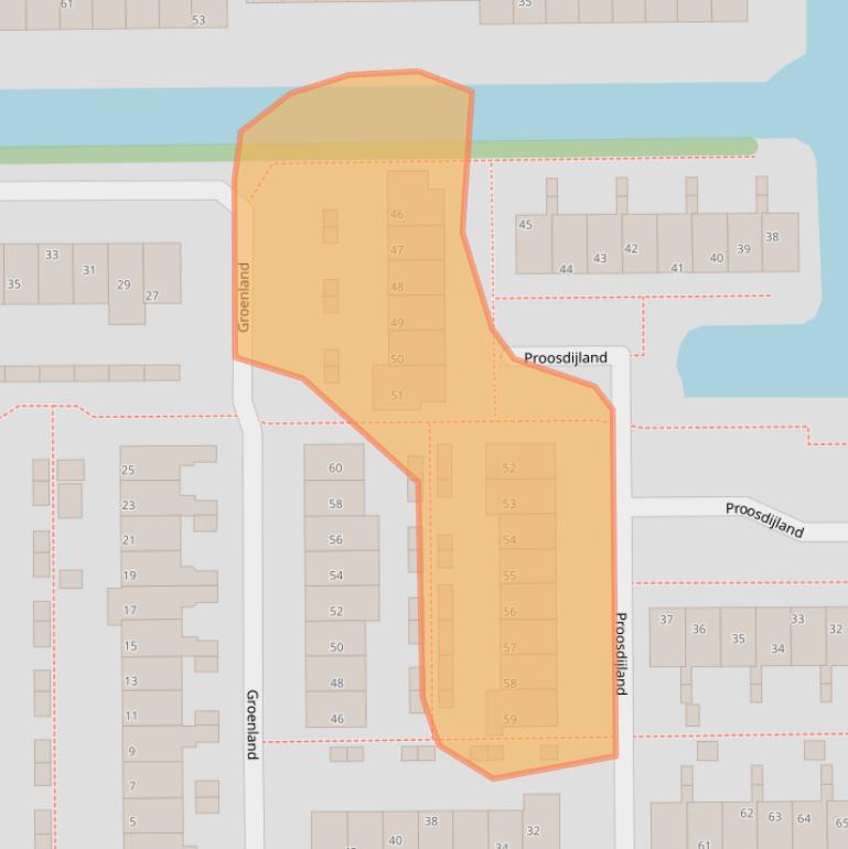 Kaart van postcodegebied 3645LD.