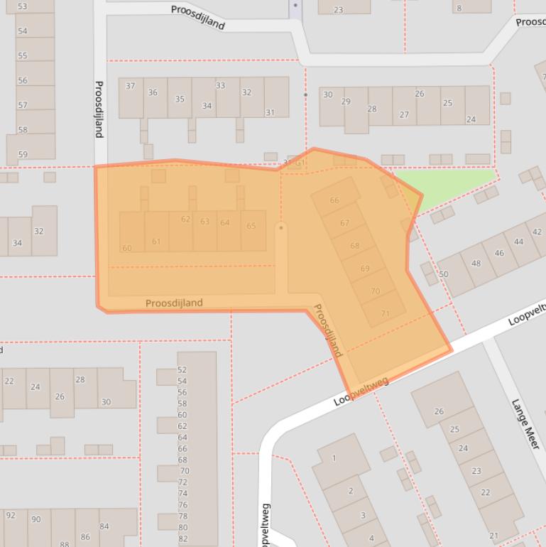 Kaart van postcodegebied 3645LE.