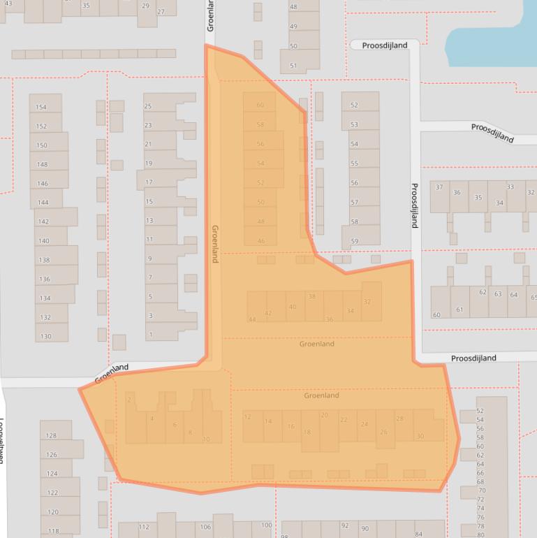 Kaart van postcodegebied 3645LH.