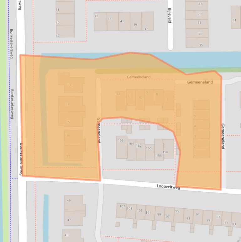 Kaart van postcodegebied 3645LL.