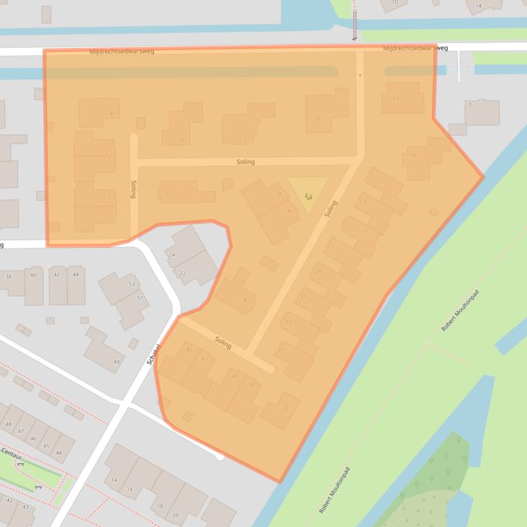 Kaart van postcodegebied 3645SB.