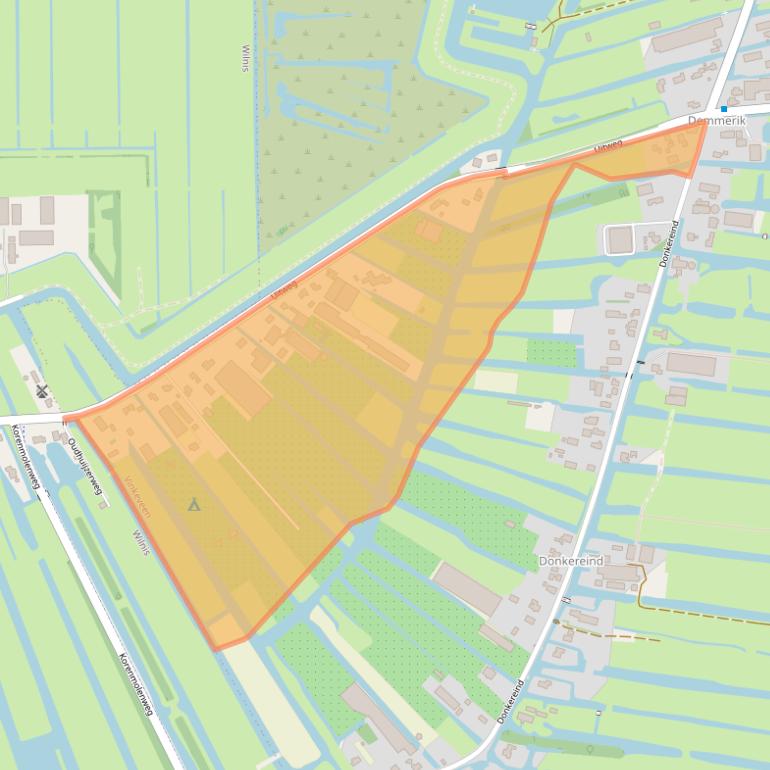 Kaart van postcodegebied 3645TA.