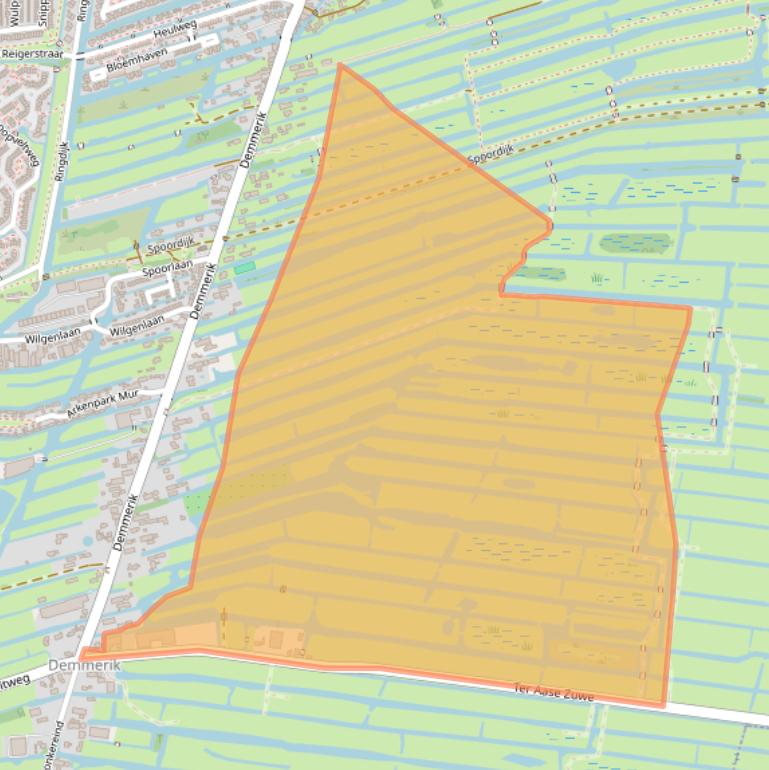 Kaart van postcodegebied 3645TG.