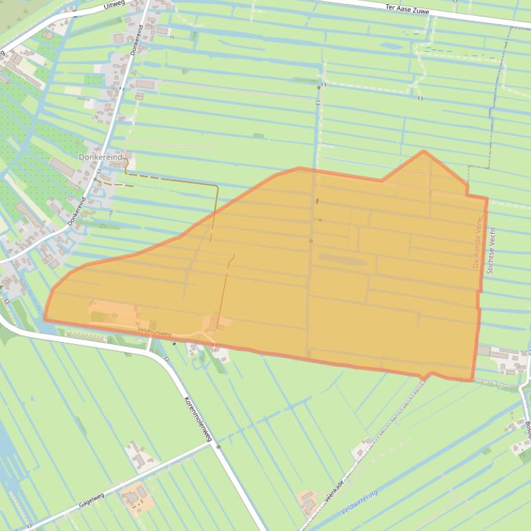 Kaart van postcodegebied 3645TH.