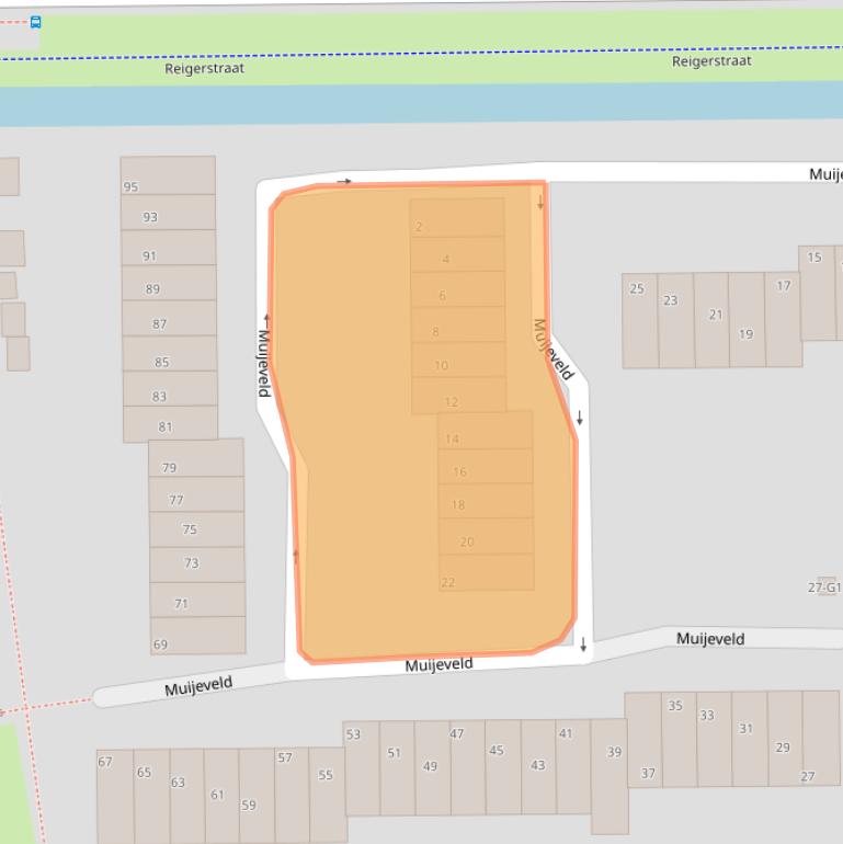 Kaart van postcodegebied 3645VK.