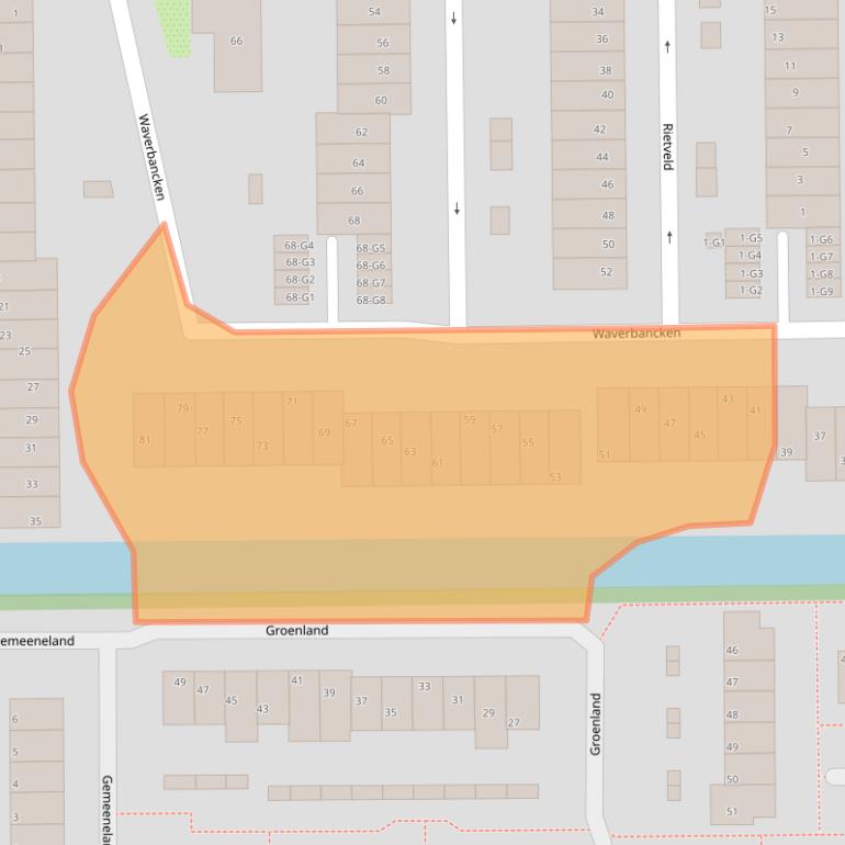 Kaart van postcodegebied 3645VR.