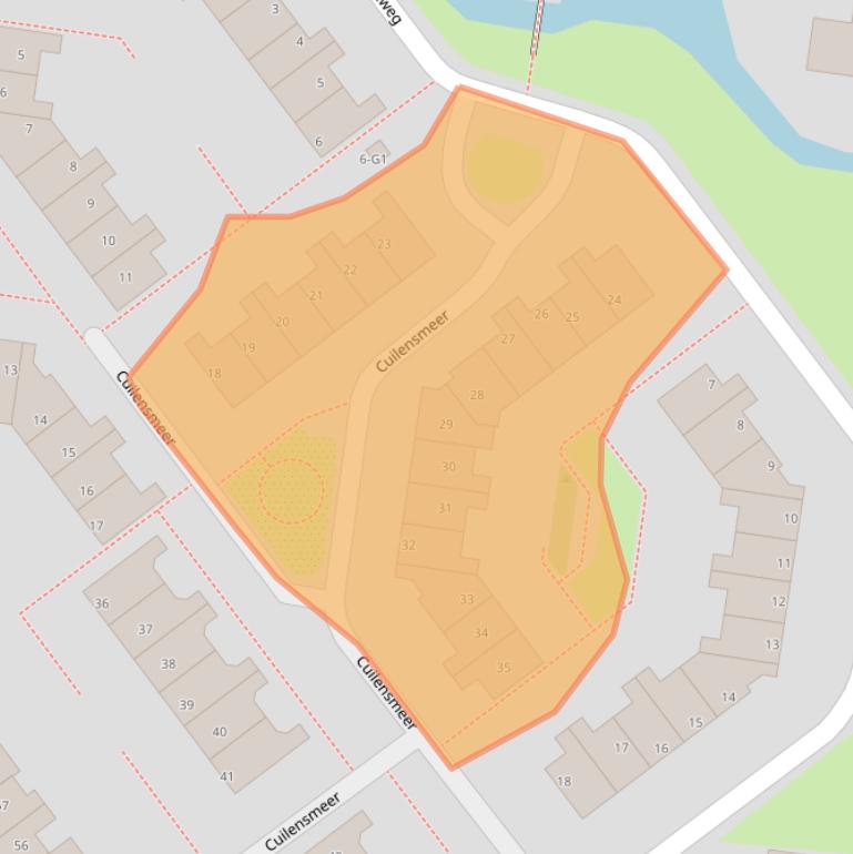Kaart van postcodegebied 3645WE.