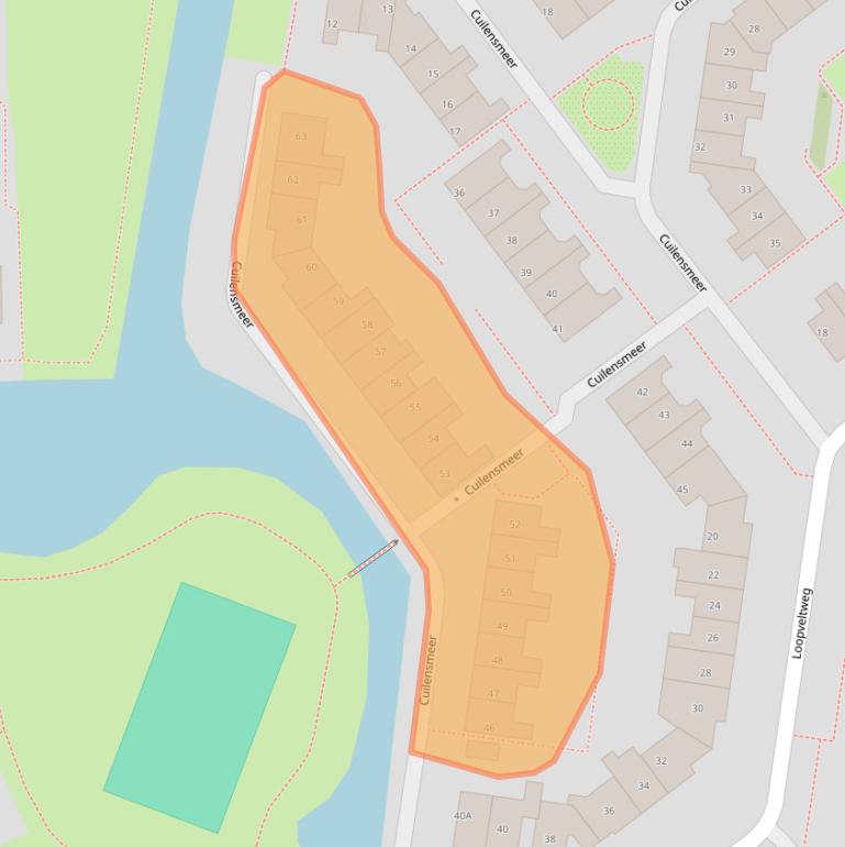 Kaart van postcodegebied 3645WN.