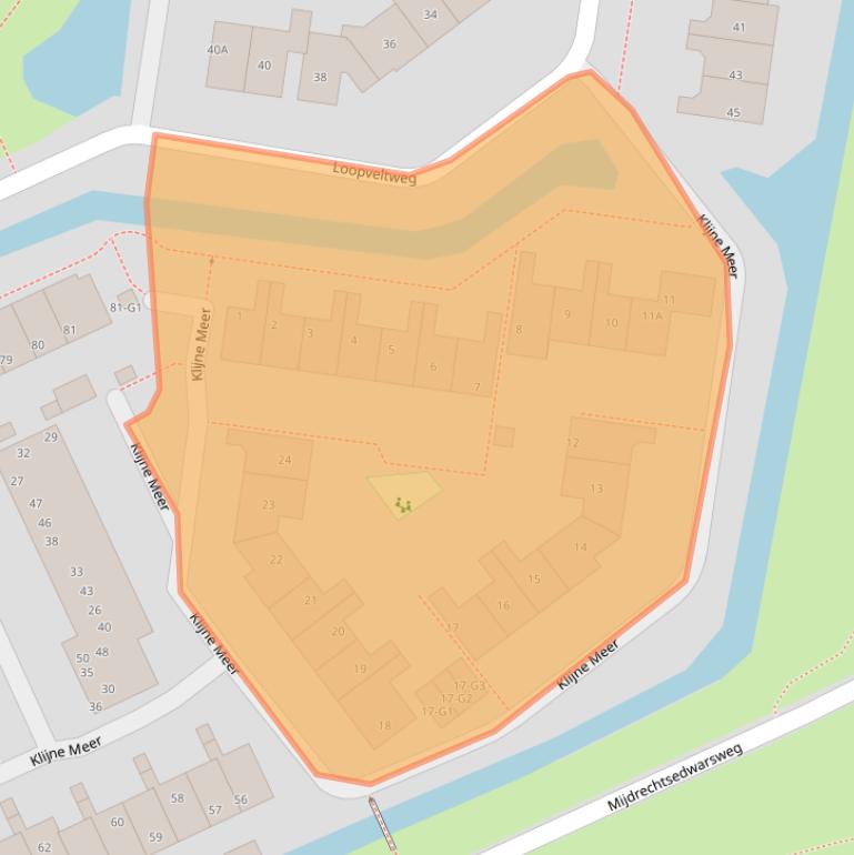 Kaart van postcodegebied 3645WP.