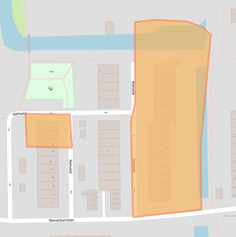 Kaart van postcodegebied 3645XH.