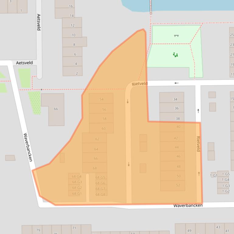 Kaart van postcodegebied 3645XJ.