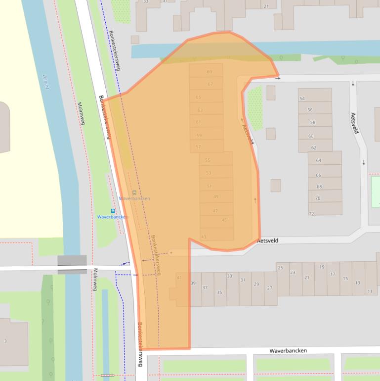 Kaart van postcodegebied 3645XN.