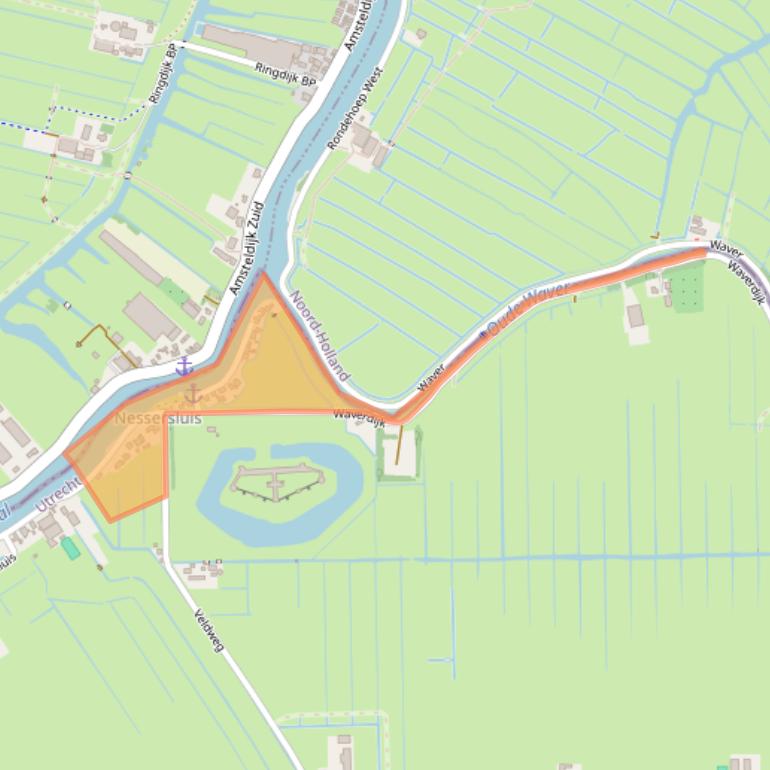 Kaart van postcodegebied 3646AC.