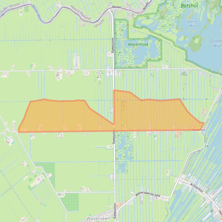 Kaart van postcodegebied 3646AM.