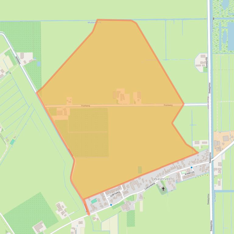 Kaart van postcodegebied 3646AN.