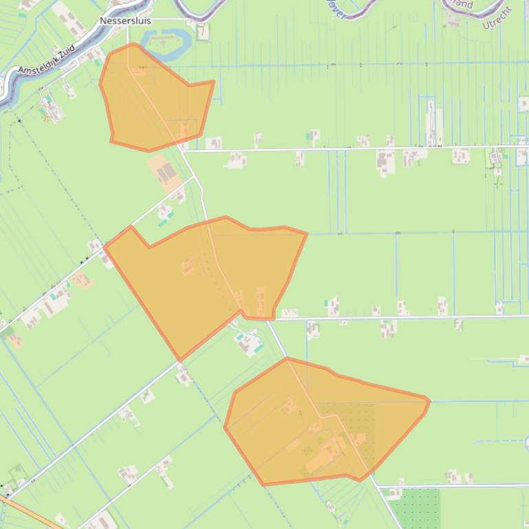 Kaart van postcodegebied 3646AP.