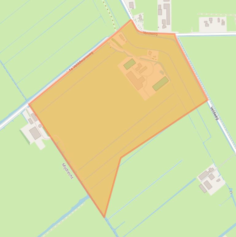 Kaart van postcodegebied 3646AT.