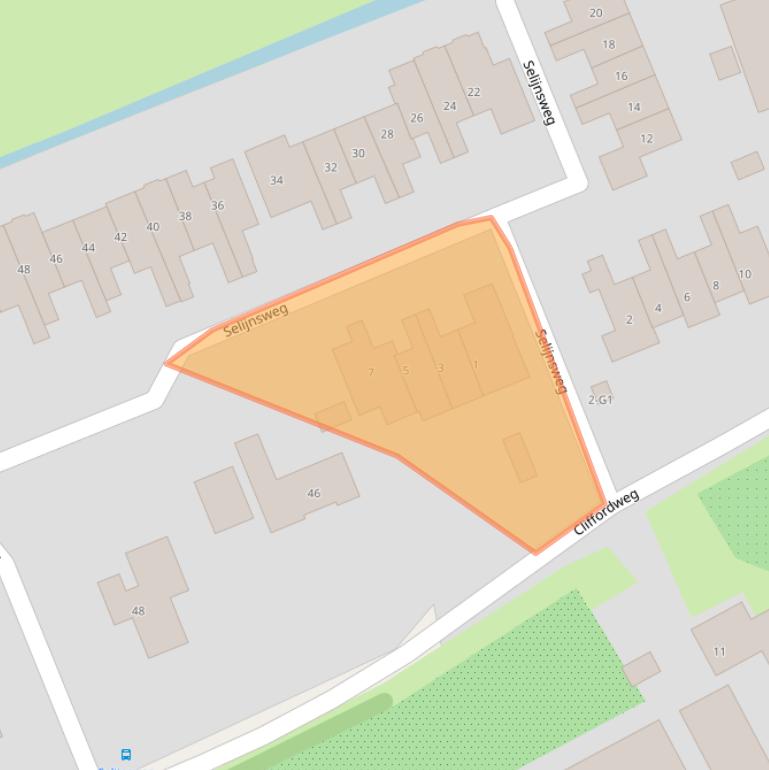 Kaart van postcodegebied 3646BA.