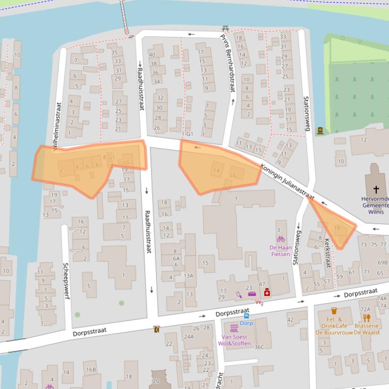 Kaart van postcodegebied 3648AM.