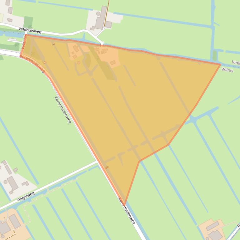 Kaart van postcodegebied 3648AX.