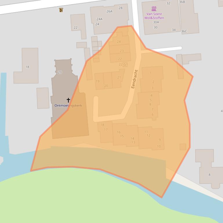 Kaart van postcodegebied 3648AZ.