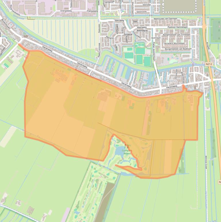 Kaart van postcodegebied 3648BD.