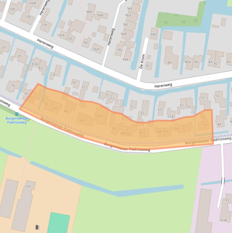 Kaart van postcodegebied 3648BH.