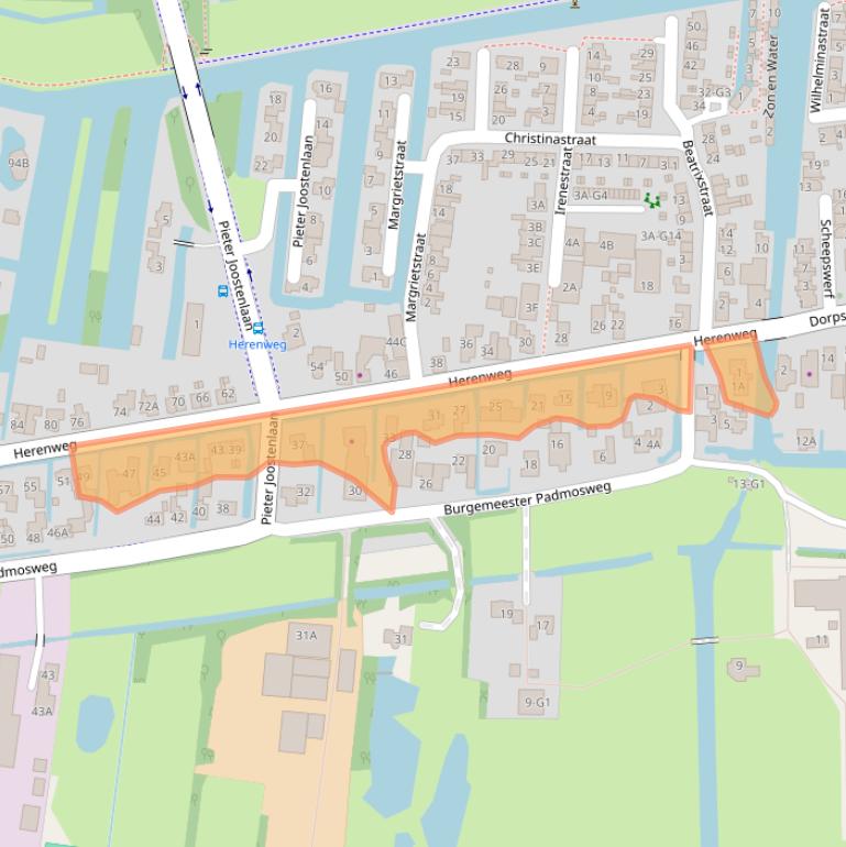 Kaart van postcodegebied 3648CA.