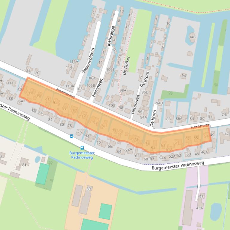 Kaart van postcodegebied 3648CB.