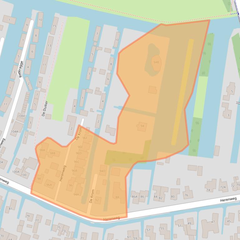 Kaart van postcodegebied 3648CL.