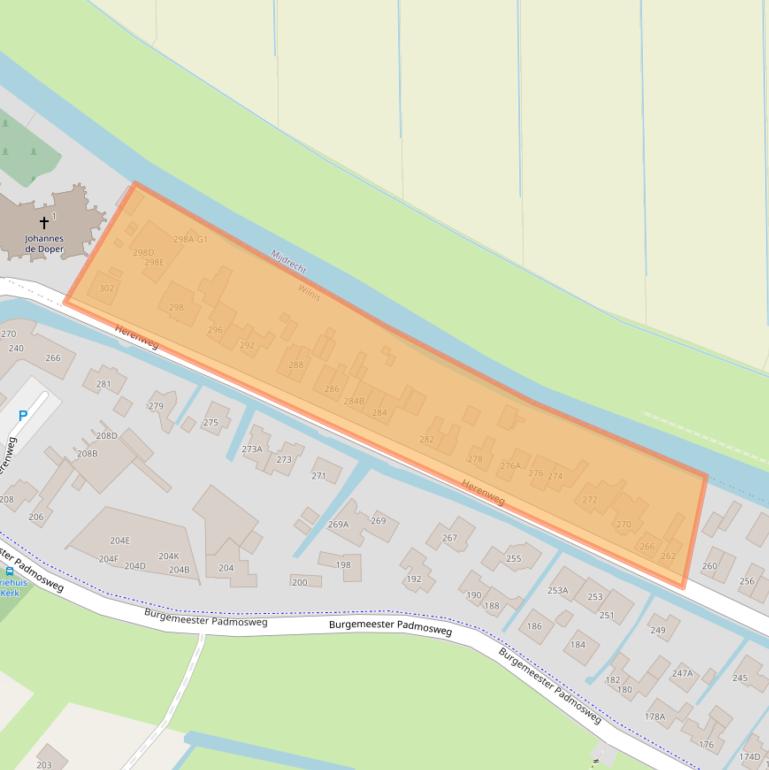 Kaart van postcodegebied 3648CS.