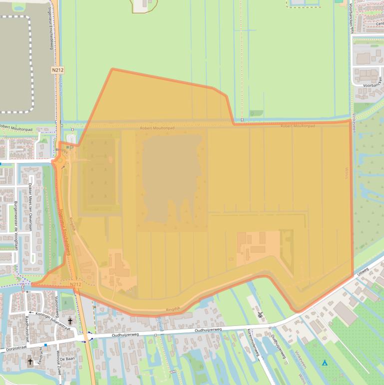 Kaart van postcodegebied 3648EB.