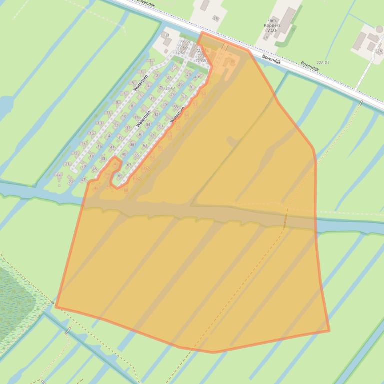 Kaart van postcodegebied 3648GD.