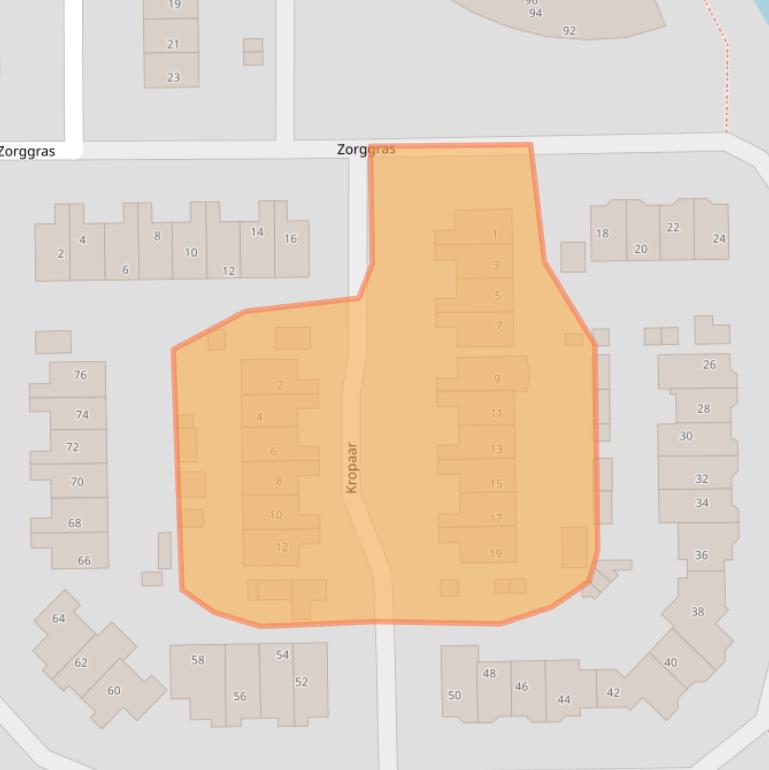 Kaart van postcodegebied 3648HX.