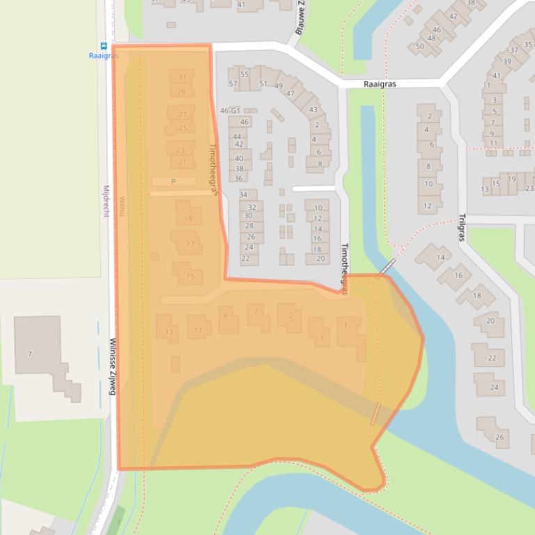 Kaart van postcodegebied 3648JE.
