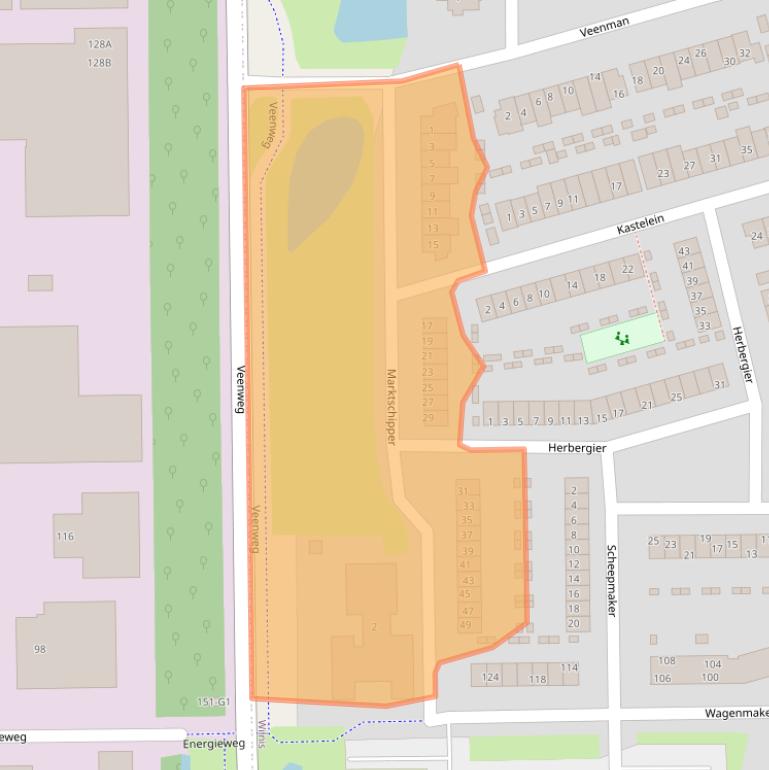 Kaart van postcodegebied 3648KE.